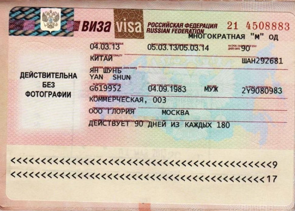 Многократная виза в Россию