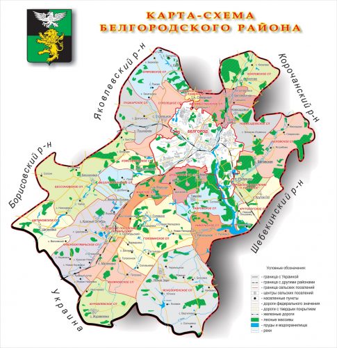 Карта Белгорода