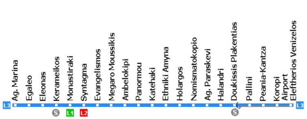 Карта метро афин