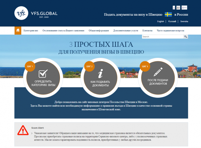 Скриншот сайта vfs.global