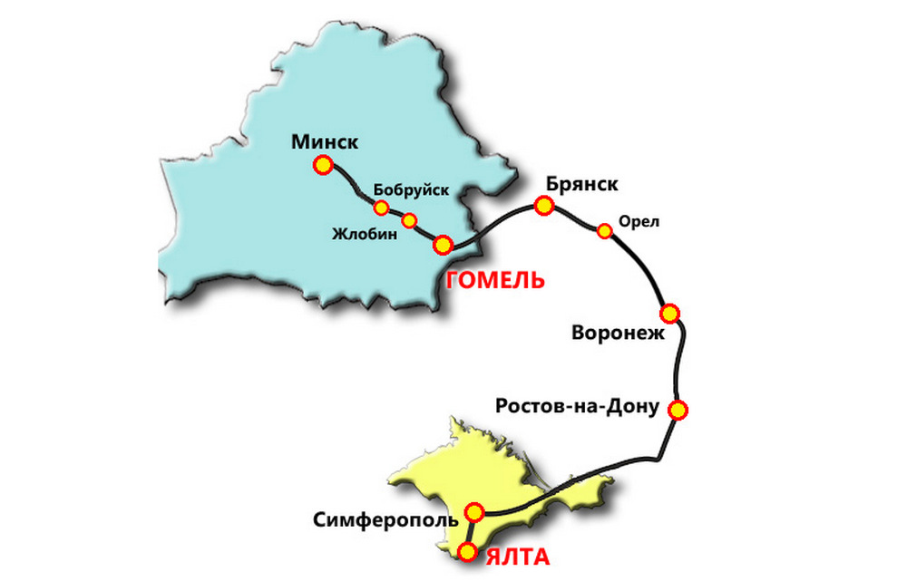 как добраться в Крым из Беларуси