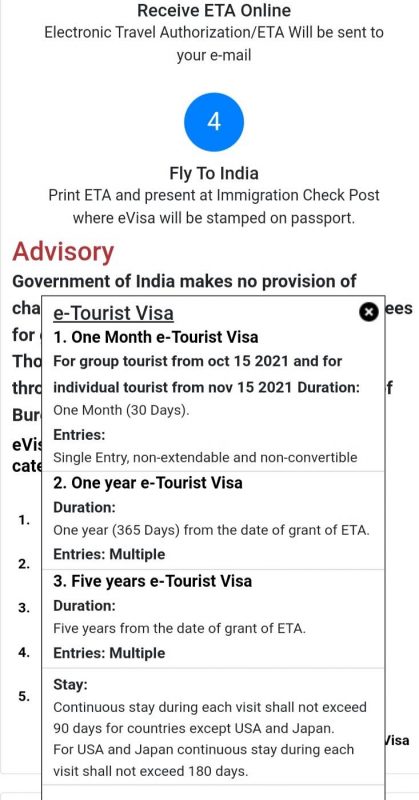 e-visa в Индию