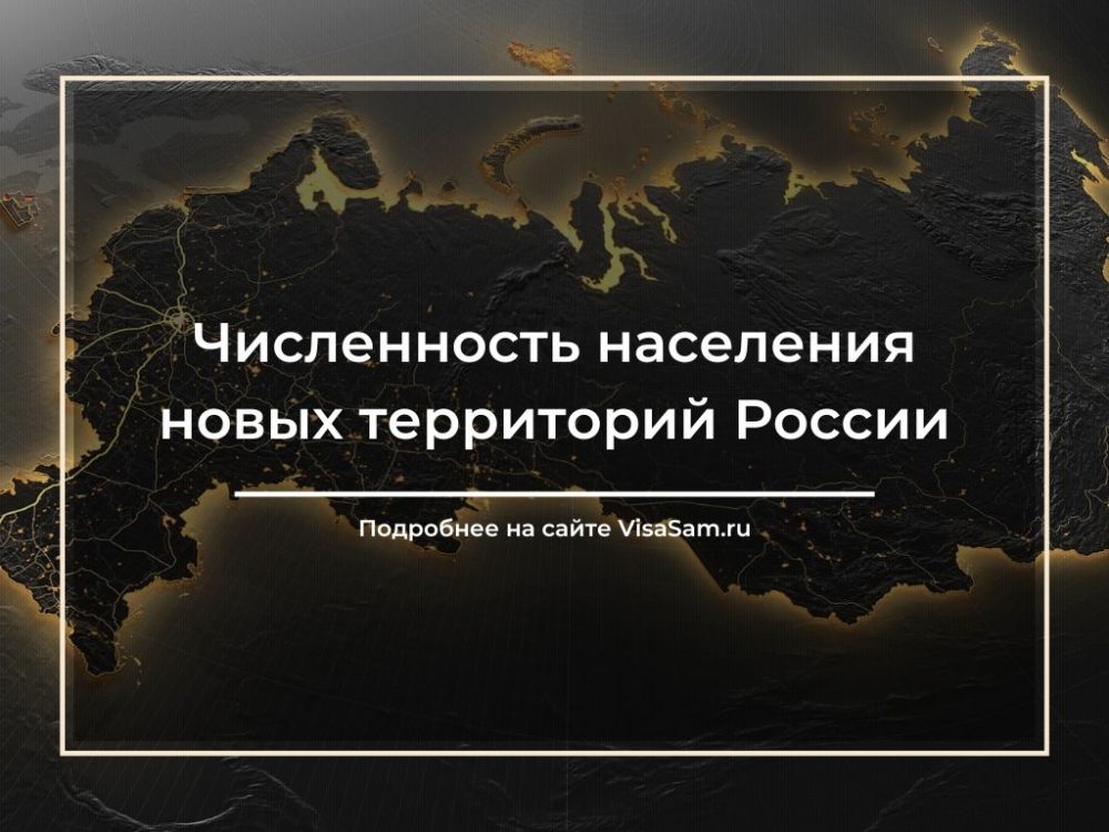 Численность населения новых территорий России в 2024 году