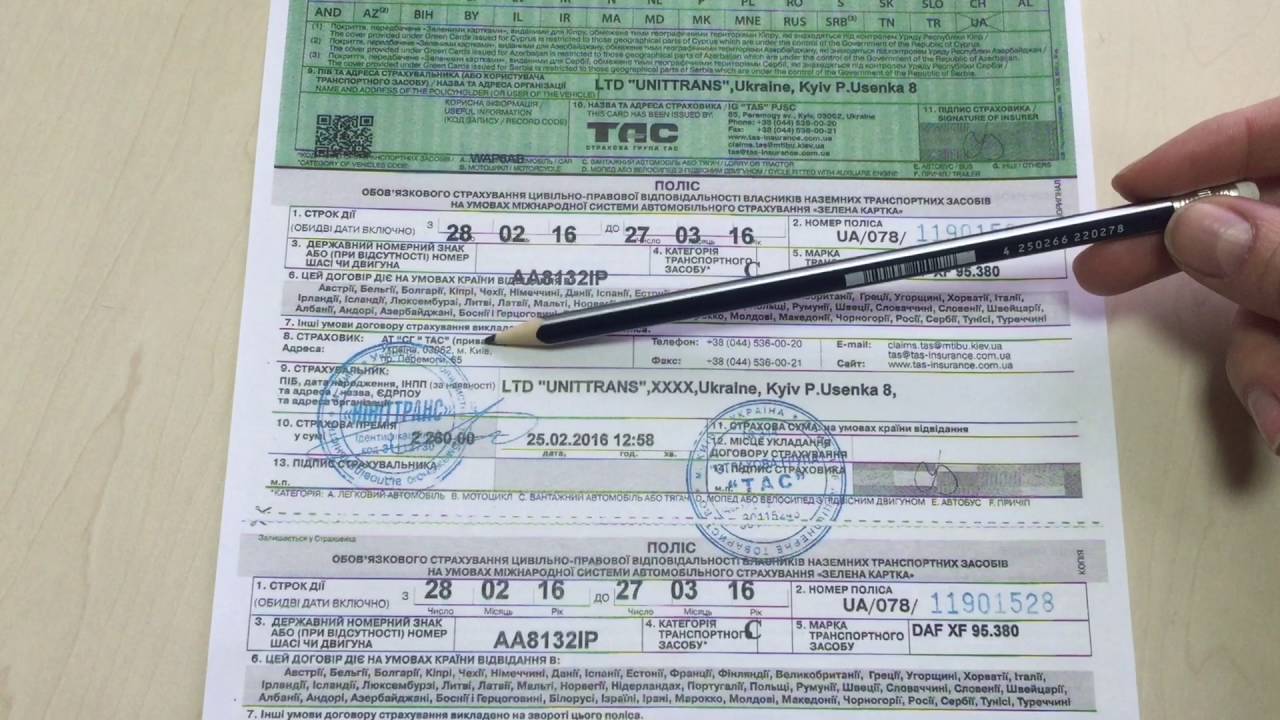 Страховка автомобиля для выезда за границу